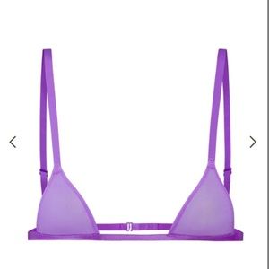 Skims triangle micro bra ultra violet